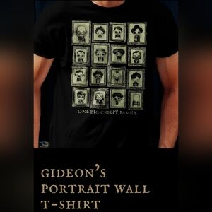 Gideon's Bakery Black Portrait Wall T-Shirt